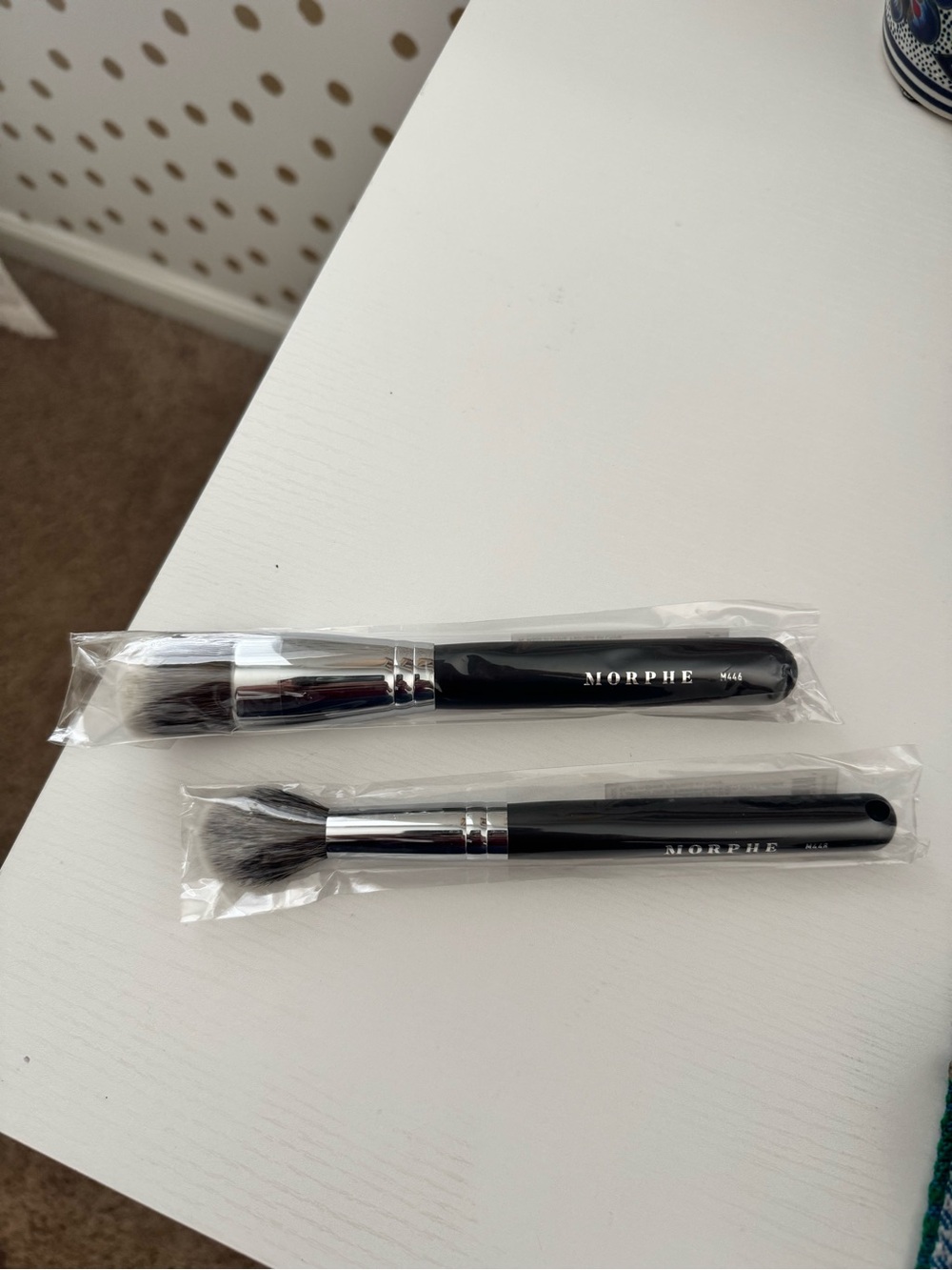 Morphe Black Face & Blush Brush Duo